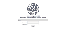 Tablet Screenshot of mailguard.ambt.net